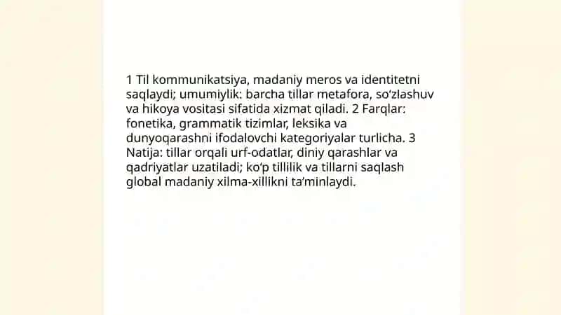 Dunyo xalqlari madaniyatidagi umumiylik va farqlar 3