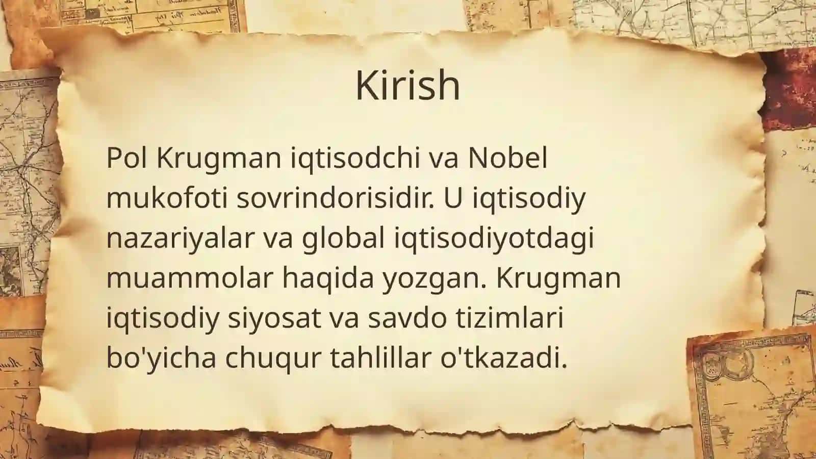 Paul Krugman va Iqtisodiyot 3