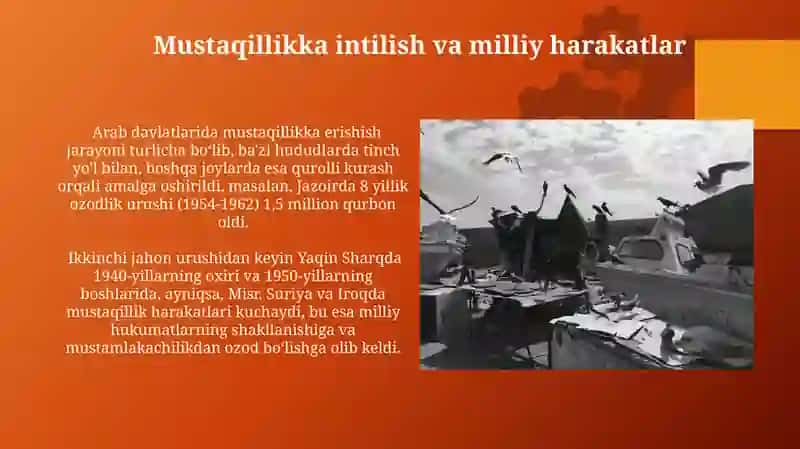 Ikkinchi Jahon Urushi Yillaridan Keyin Arab Mamlakatlari 3