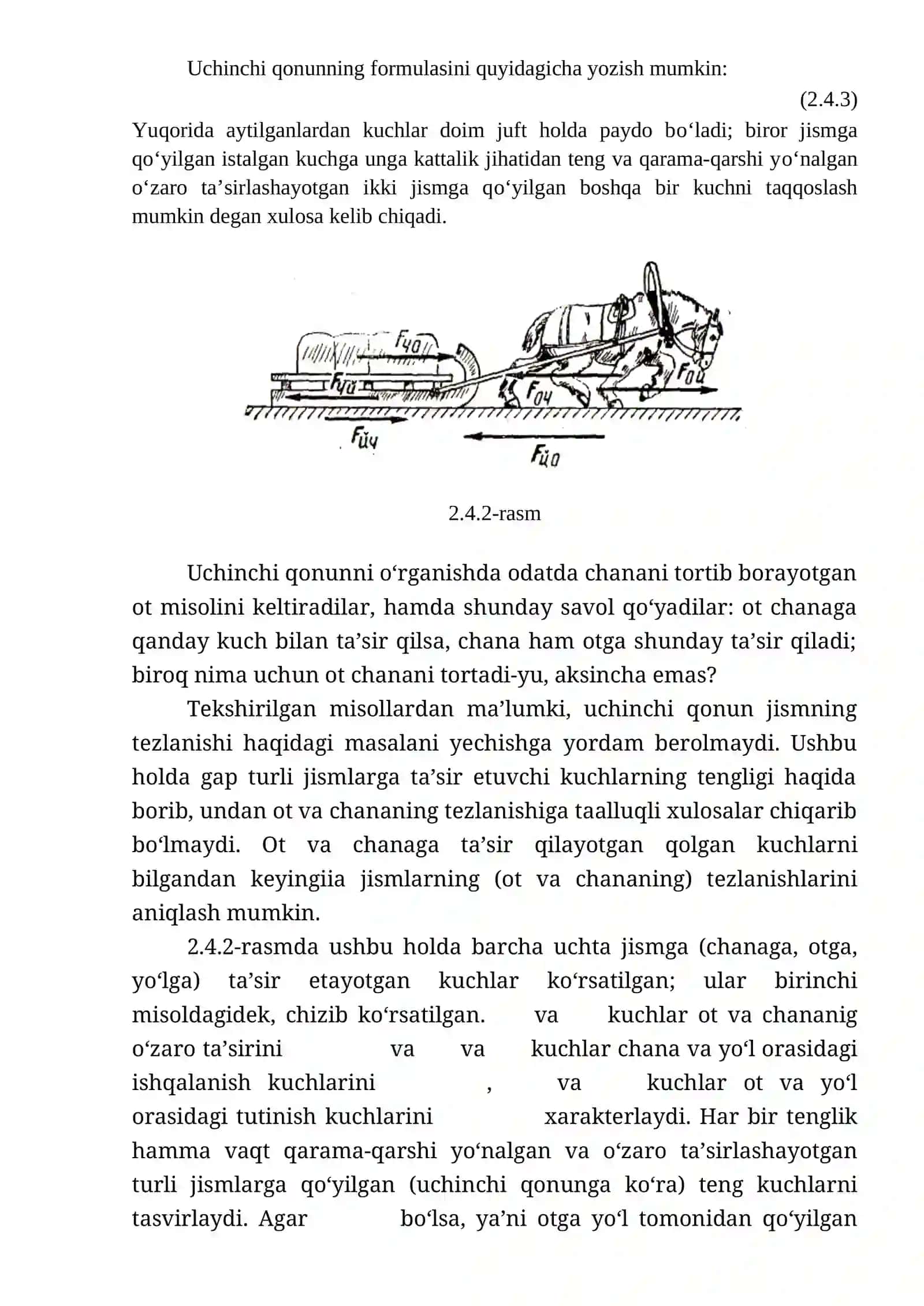Kinematika asoslari. Nyuton qonunlarini o'rganish 3