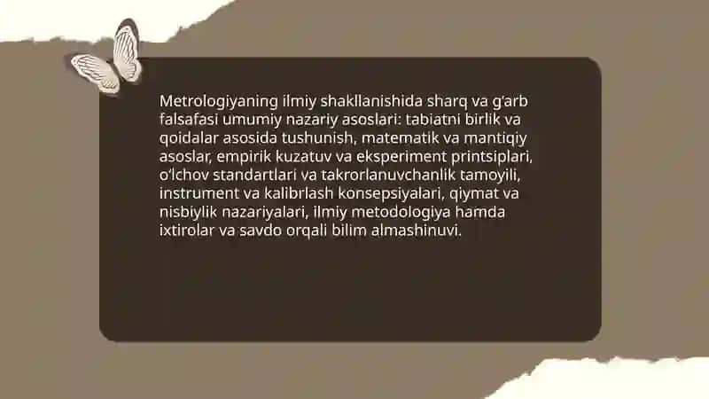 Metrologiyaning fan sifatida shakllanishida sharq va g‘arb falsafasining tutgan о‘rni 3