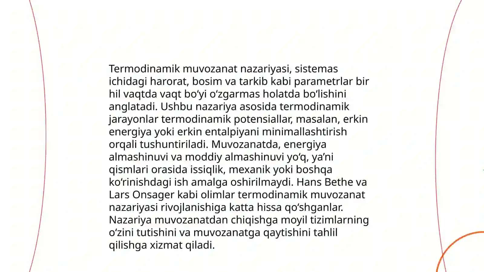Termodinamik muvozanat konstantasi 3