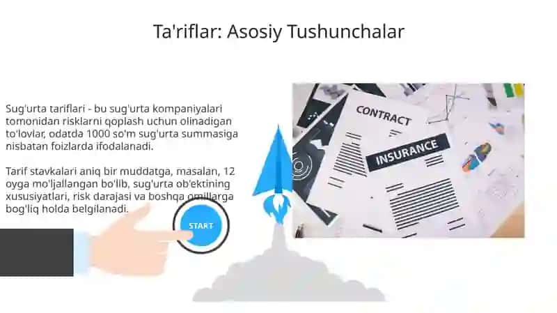 Sug'urta mukofoti va tarif stavkalarini shakllantirish 3