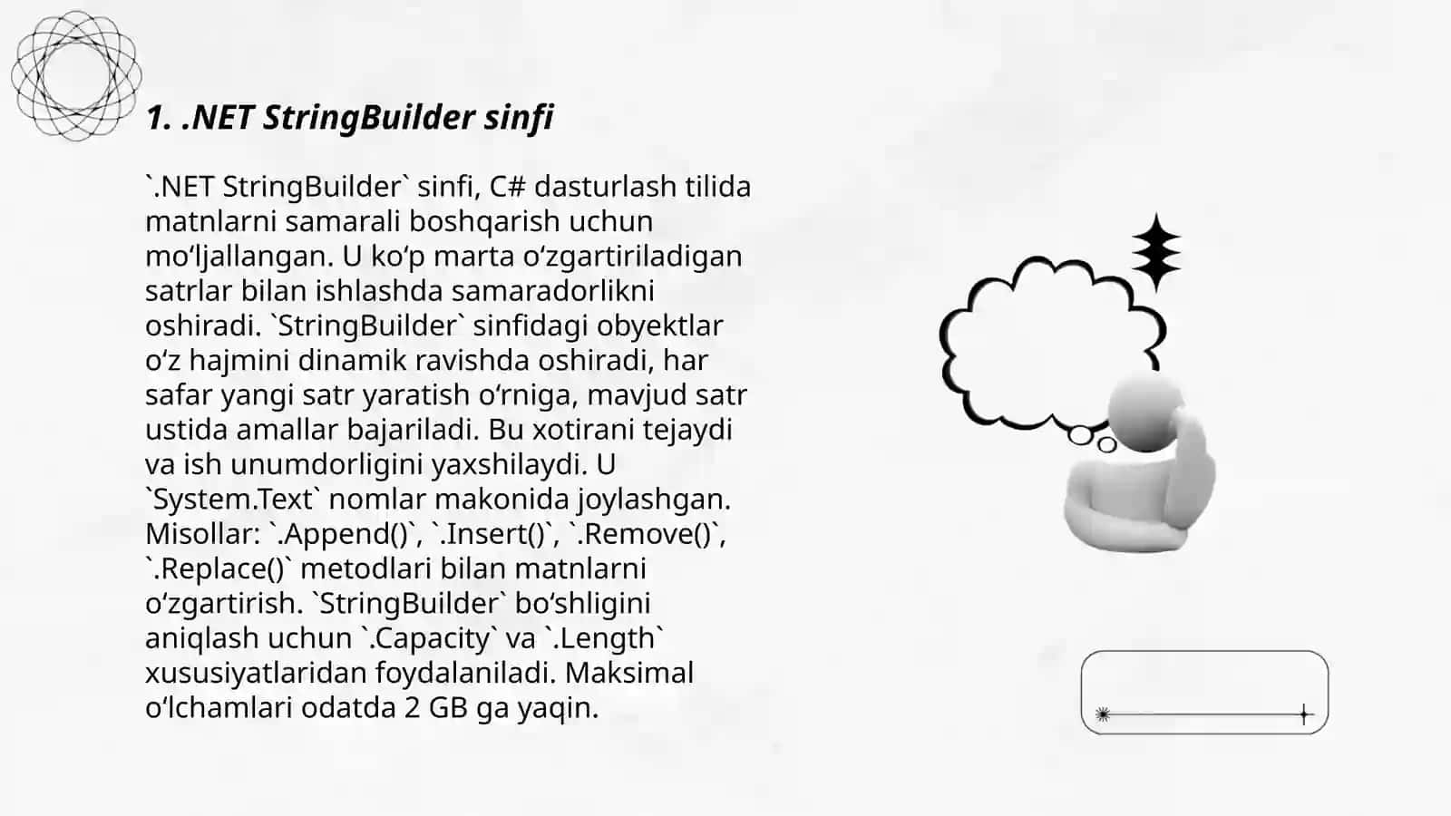 NET StringBuilder sinfi 3