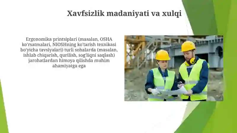 Faoliyat xavfsizligini ta’minlashning ergonomika va psixologik asoslari 3