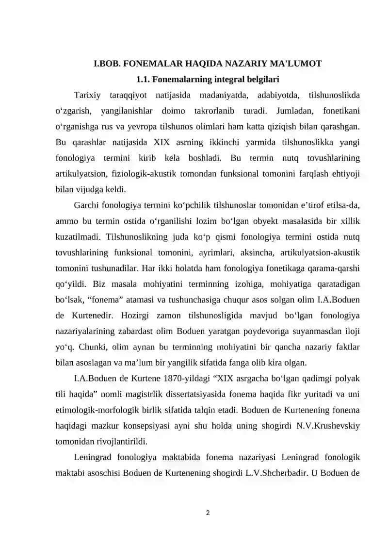 “Fonemalarning differensial va integral belgilar” 3