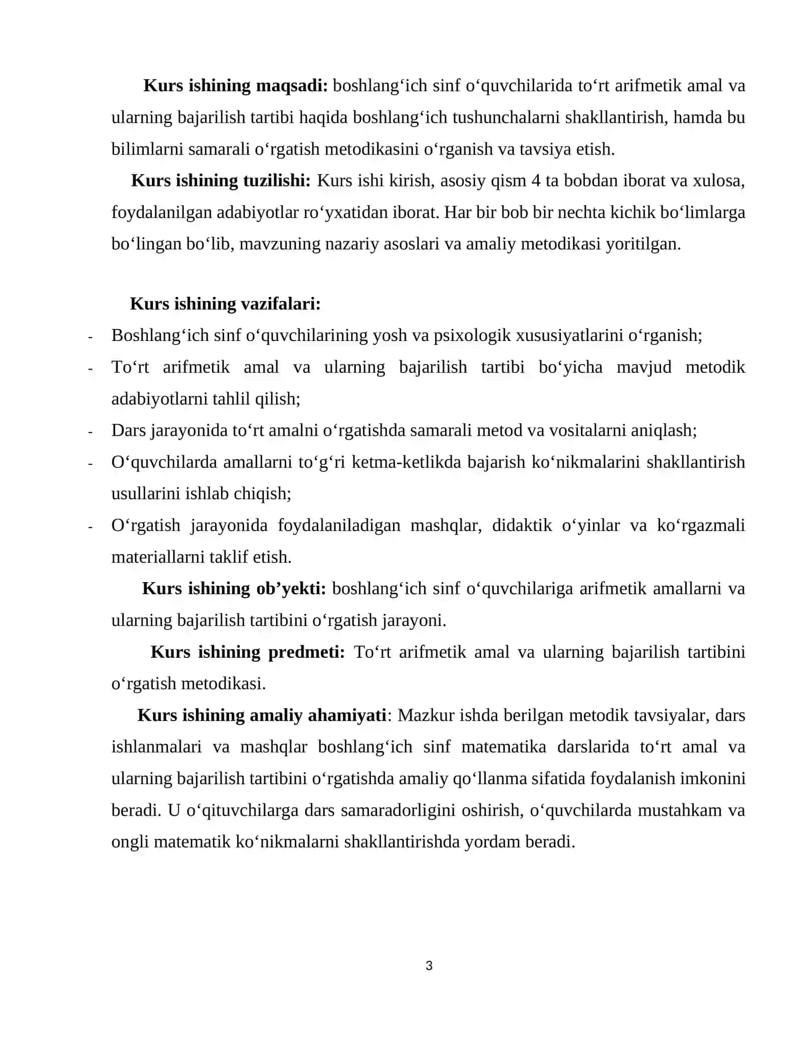 Boshlang'ich sinf o'quvcilarini to'rt amal va ularning bajarilish tartibini bajarishga o'rgatish metodikasi 3