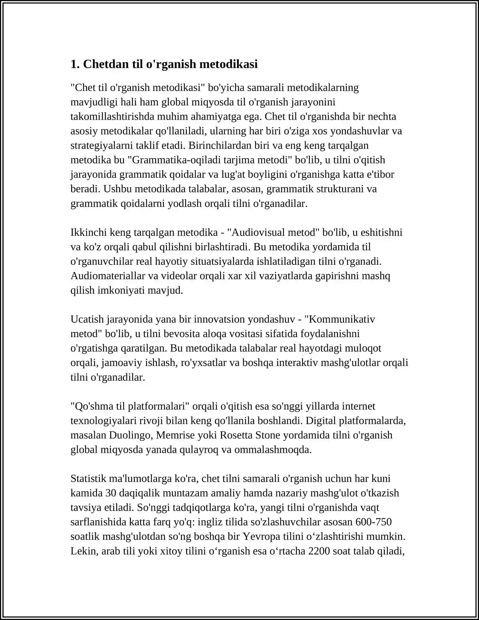 CHET EL METODOLOGIK OLIMLARI HAQIDA 3