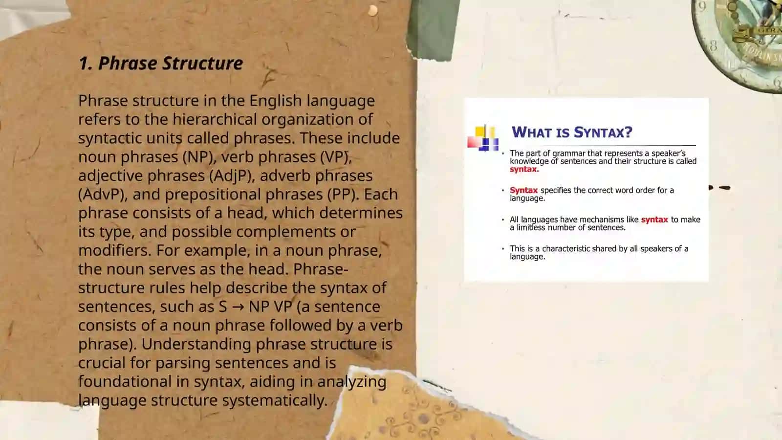 Phrase Structure 3