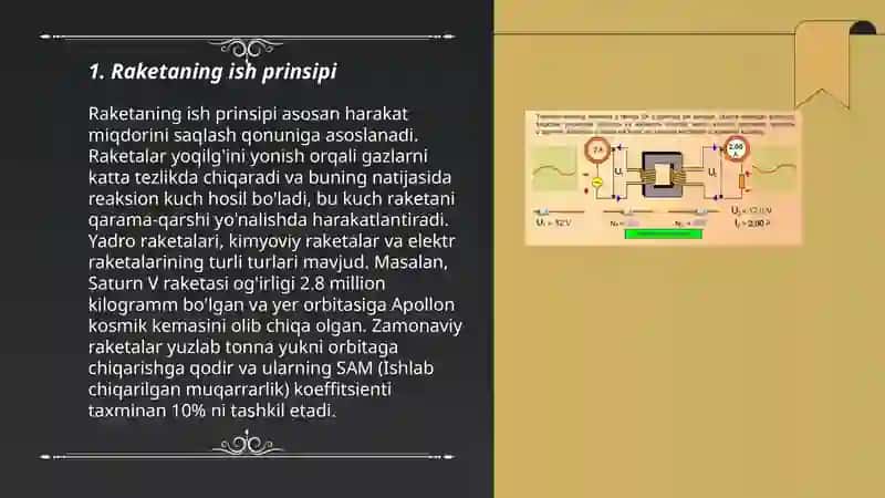O'zgaruvchan massali jismlarning harakati. Reaktiv harakat 3