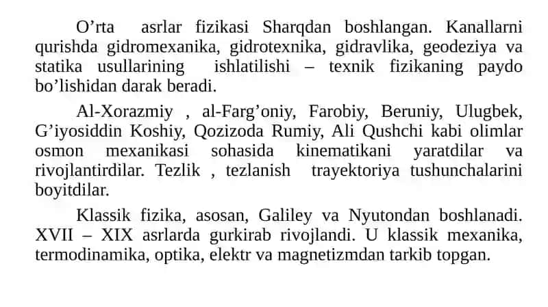 O’lchashlarning fizika viya soslari 3