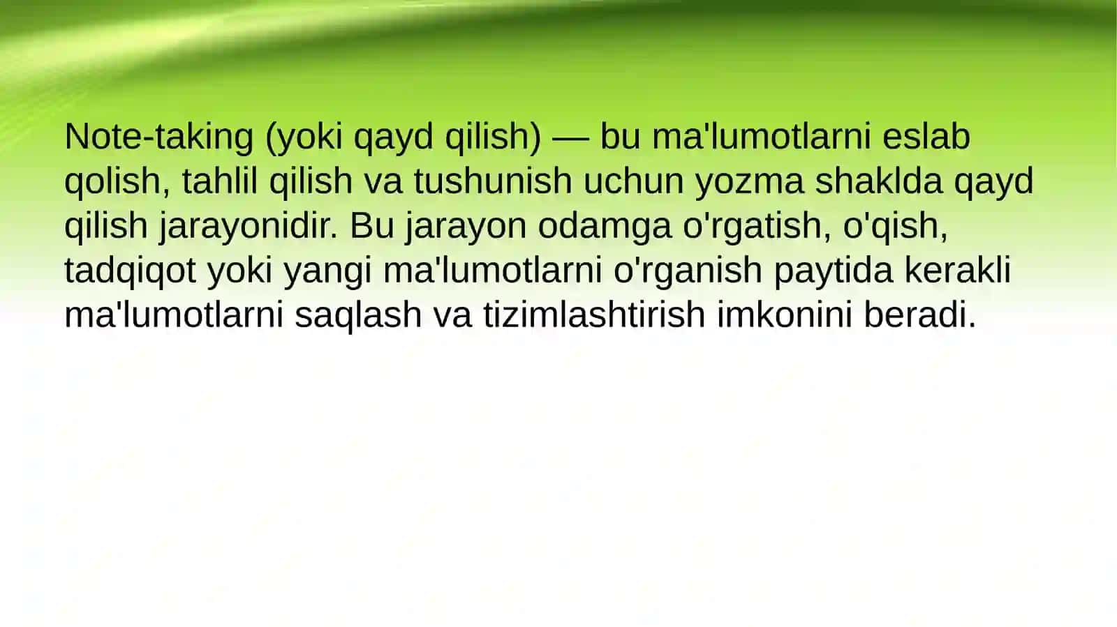 Notetaking 3