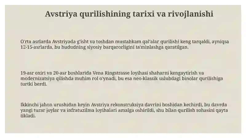 Avstriya qurilishi 3