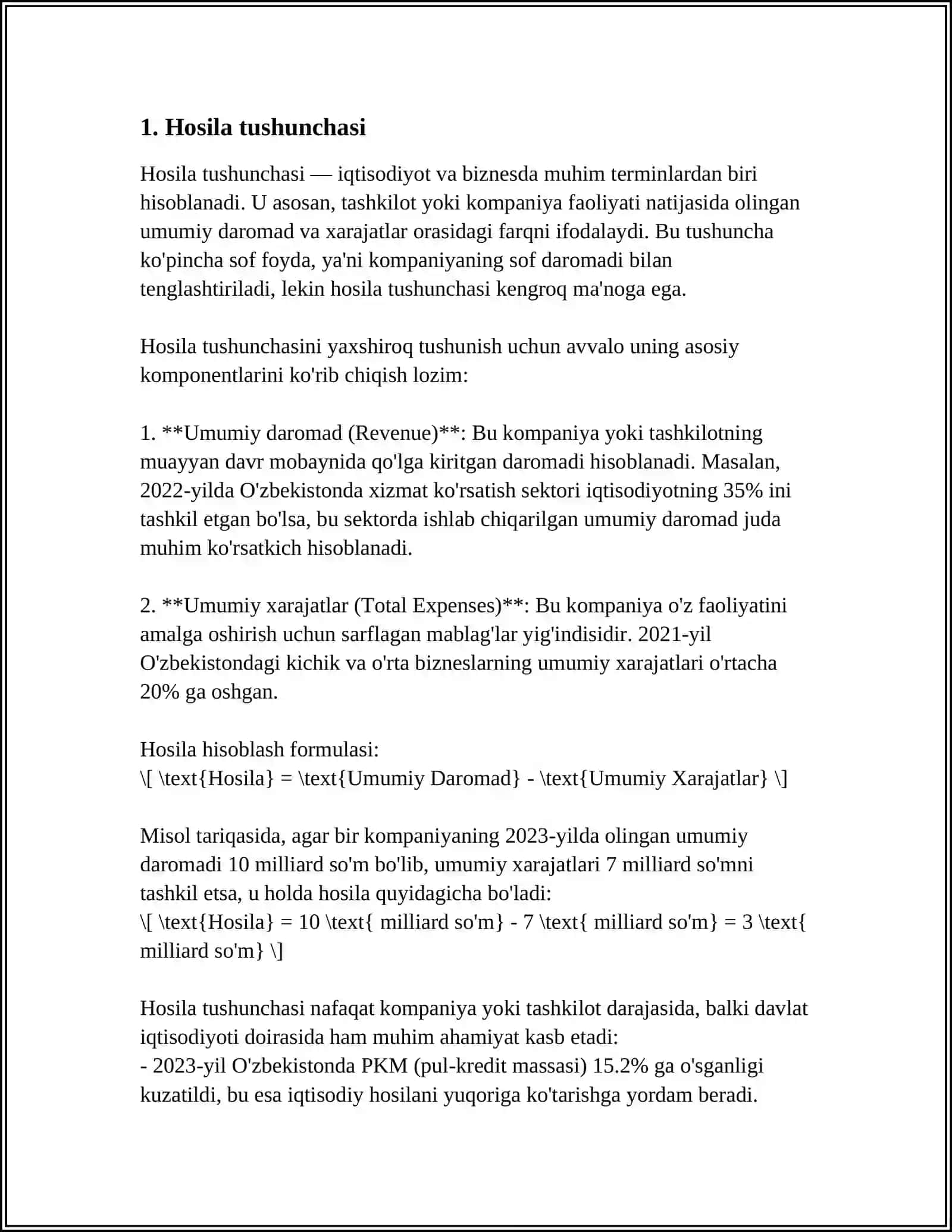 FUNKSIYA HOSILASI HISOBLASH USULLARI 3