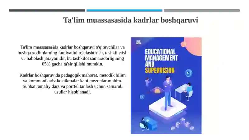 Ta'lim muassasasida kadrlar boshqaruvi 3