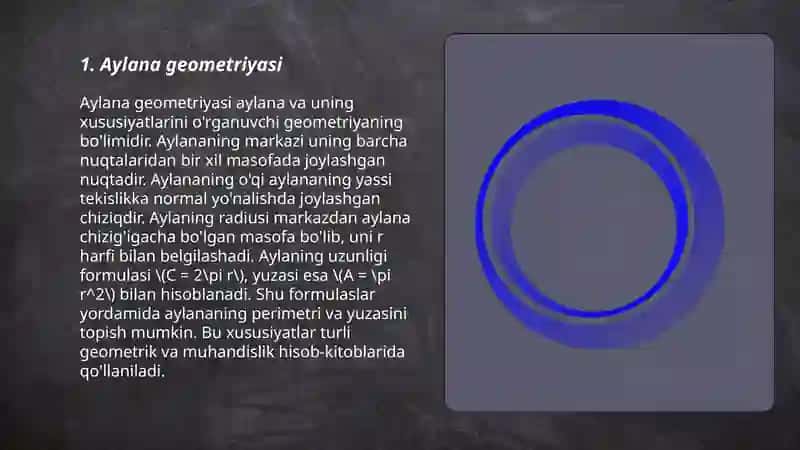 Aylana geometriyasi 3