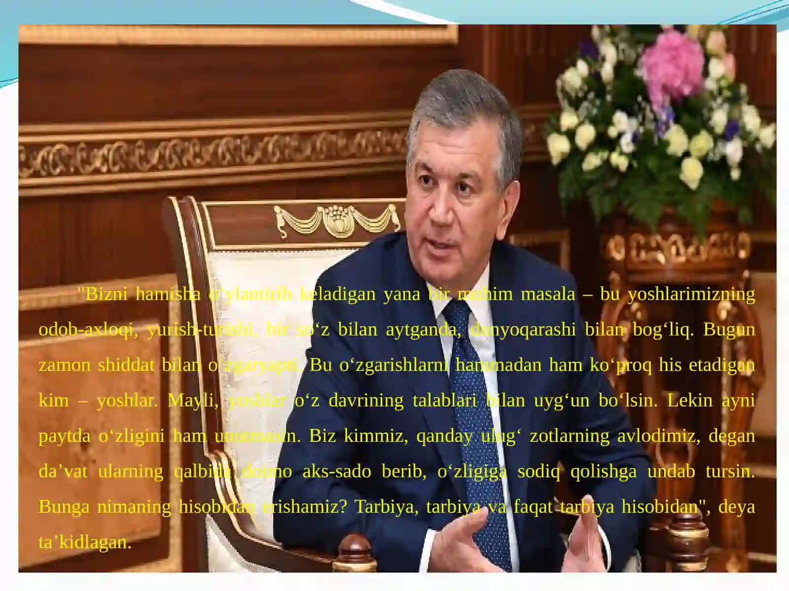 Yoshlar va ularning tarbiyasi 3