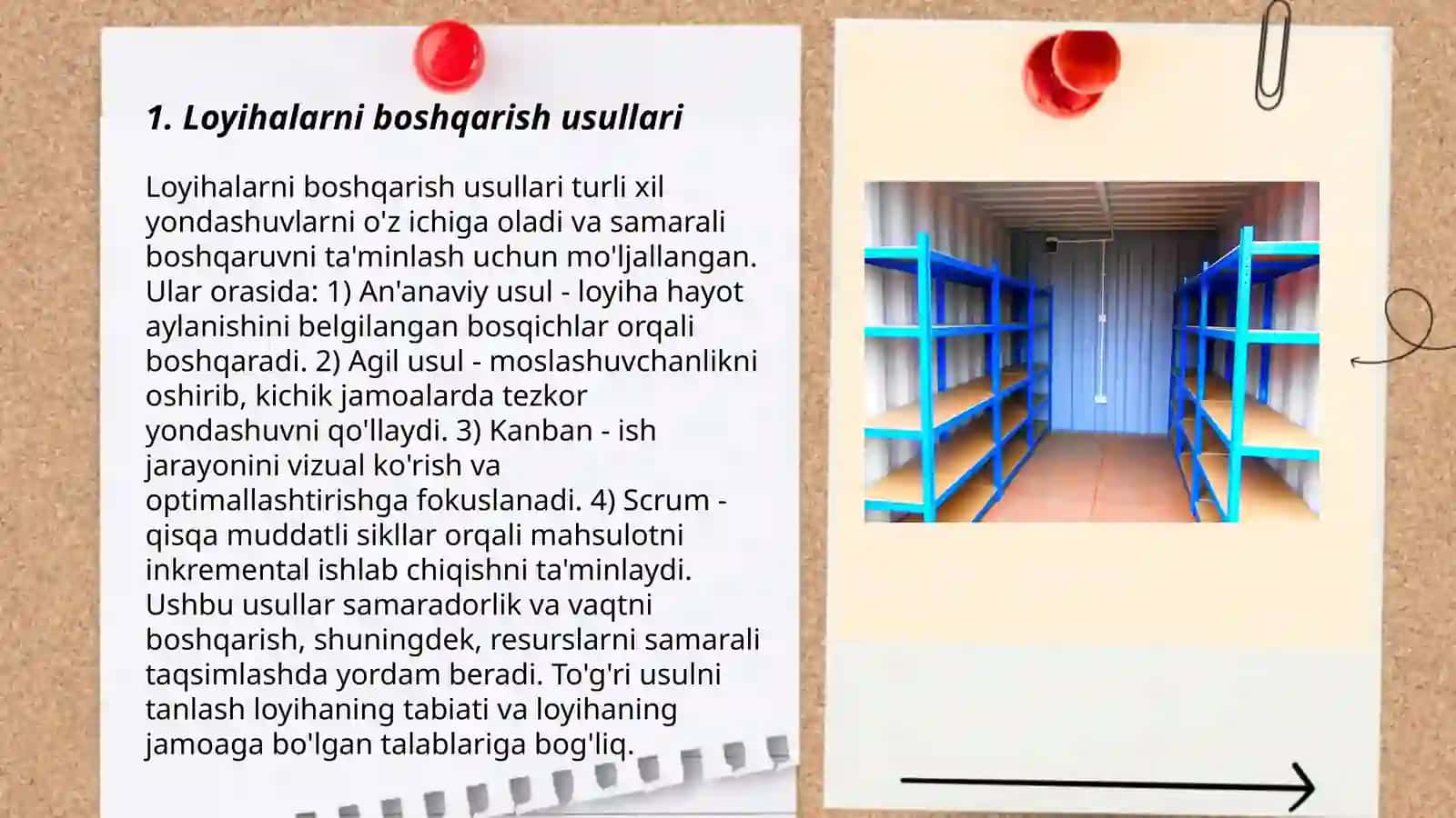 Loyihalarni boshqarish usullari 3