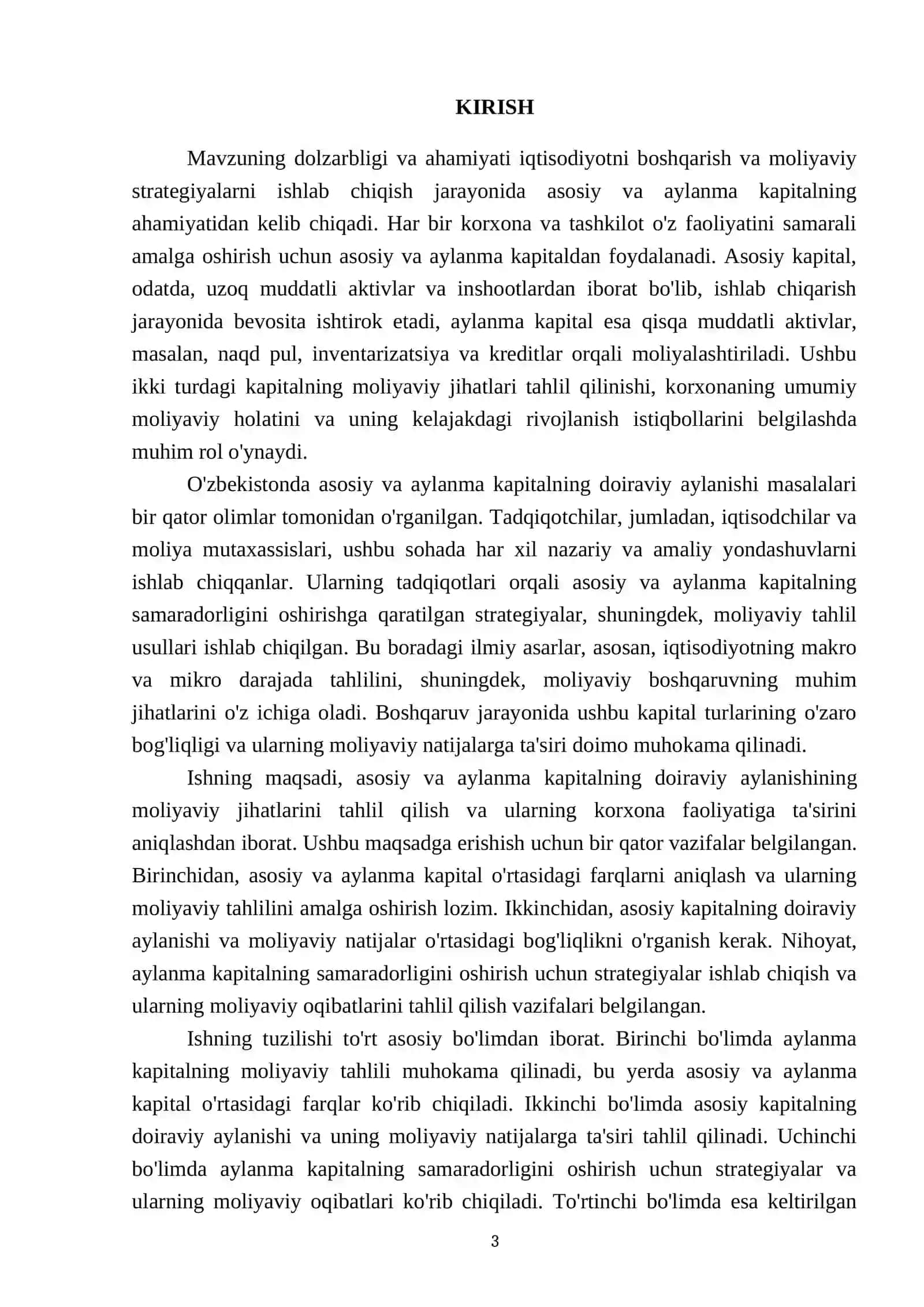 Asosiy va aylanma kapital doiraviy aylanishning moliyaviy jihatlari 3