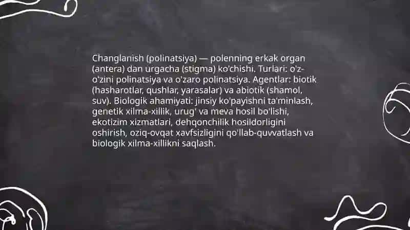Changlanish biologiyasi va qush o'rug'lanish jarayoni 3