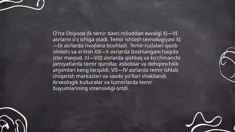 O'rta Osiyoning ilk temir va antik davri tarixiy-madaniy jarayoni 3