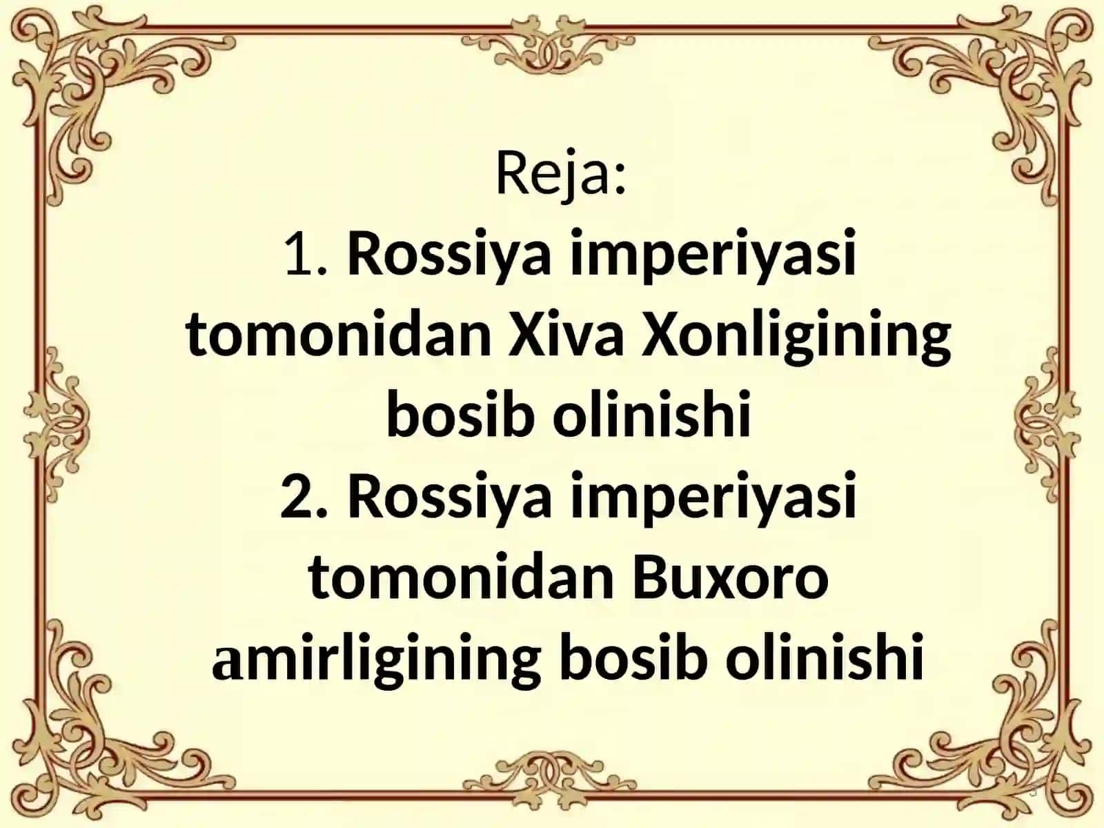 Òrta Osiyo me'morlik fanida taqdimot 3