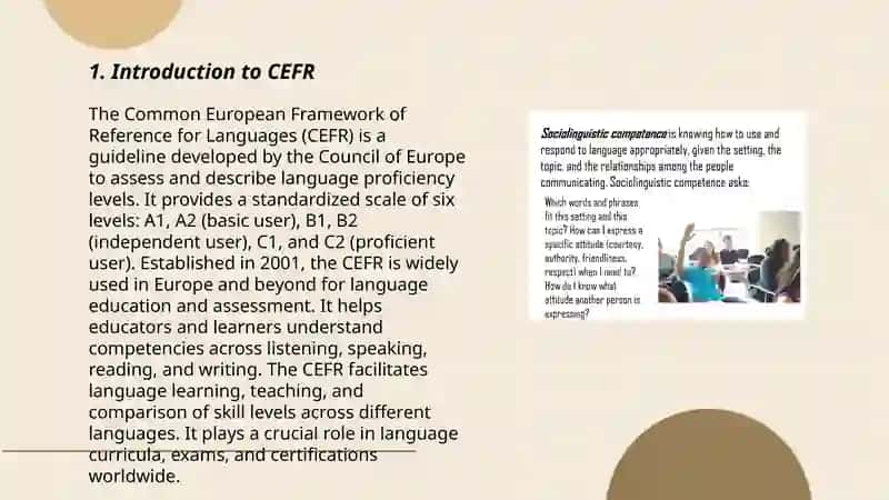 Overview of CEFR and Communicative Competence 3