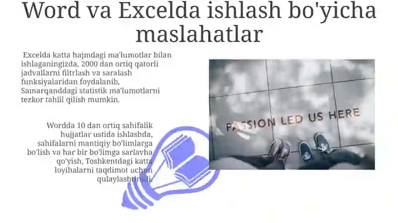 Word va Excel dasturlarining taqqoslashi 3