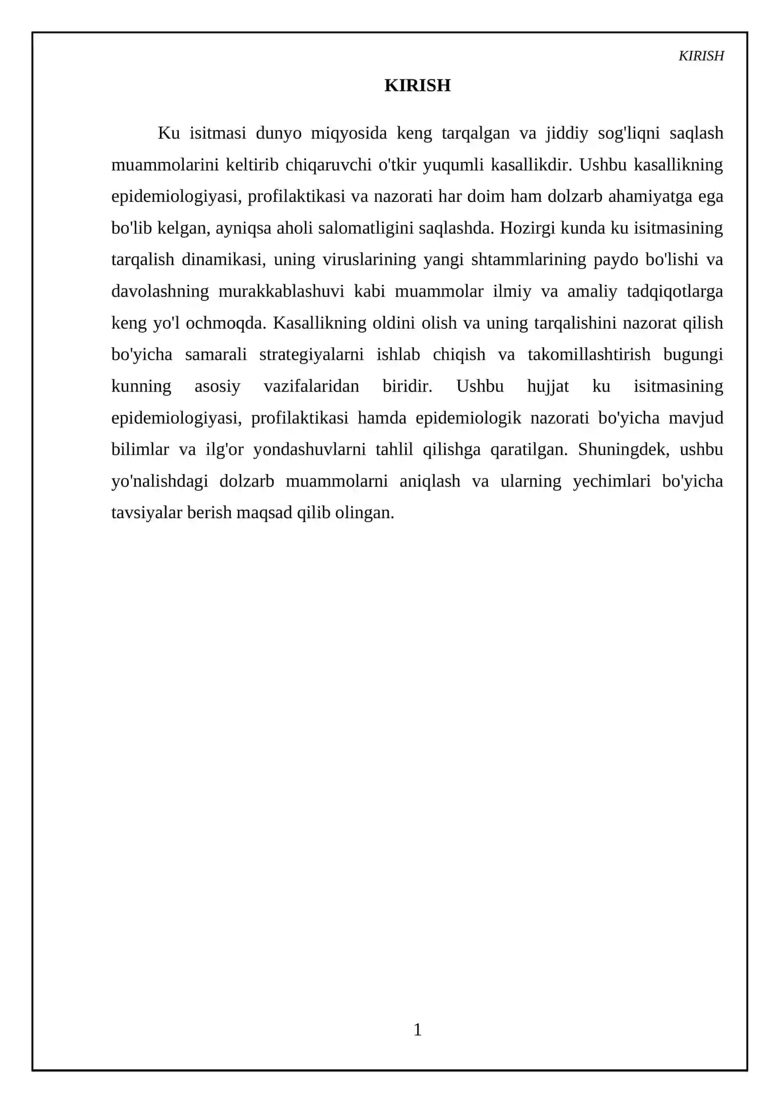 Ku isitmasi epidemiologiyasi profilaktikasi va epidemiologik nazorati 3