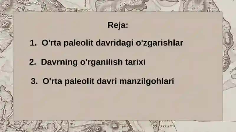 O'rta paleolit davri manzilgohlari 3
