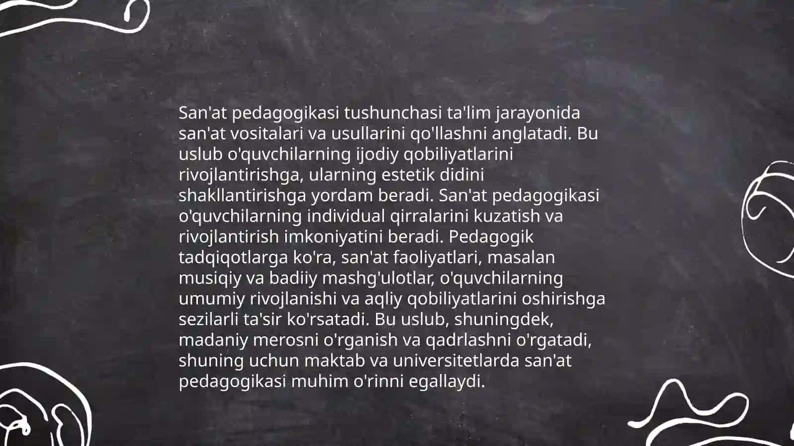 San'at pedagogikasi tushunchasi va ahamiyati 3