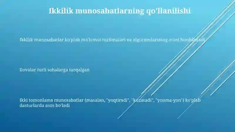 Ikkilik Ma'lumot Tuzilmalari 3