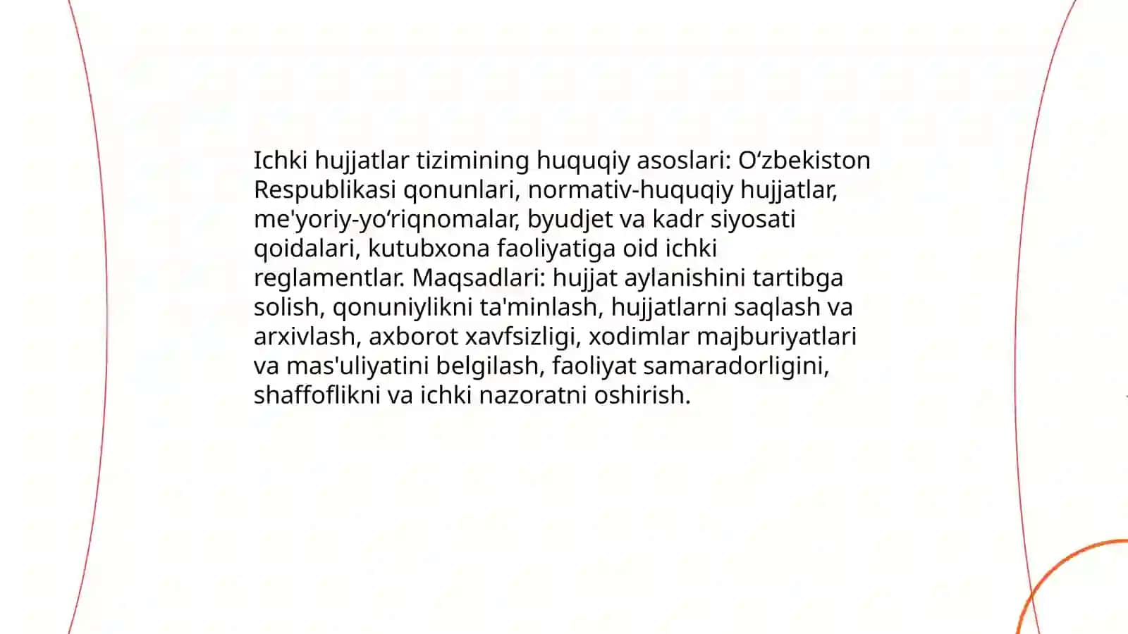 Ichki hujjatlar tizimi 3