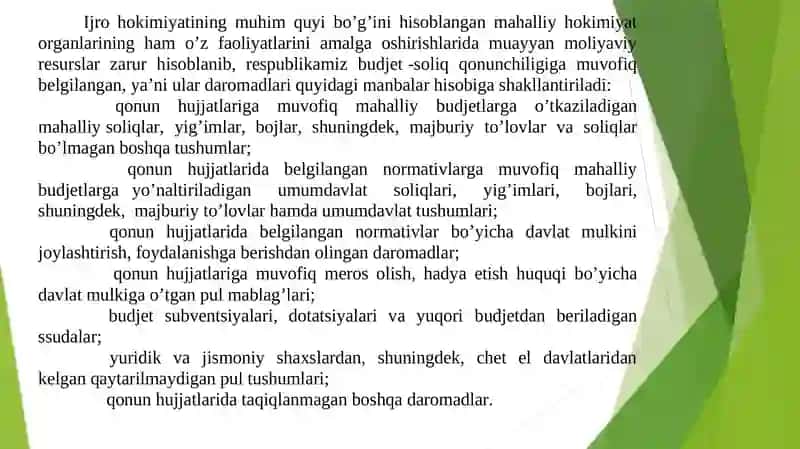 Soliq siyosati (2-ma’ruza mashg’uloti) (Soliq siyosatining ustuvor yo‘nalishlari) 3