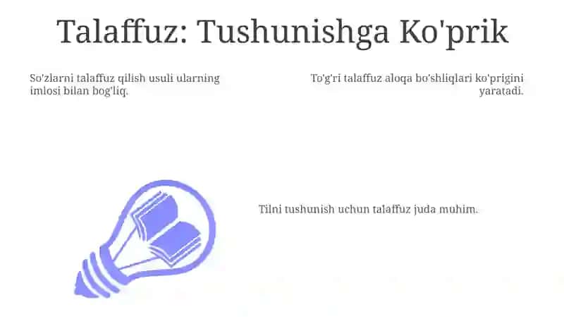 Talaffuz: Tushunishga Ko'prik 3