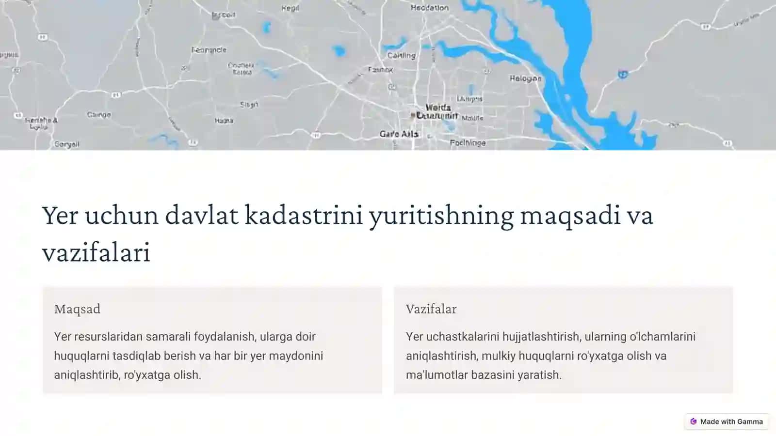 Yer uchun davlat kadastrini yuritishning maqsadi va vazifalari 3