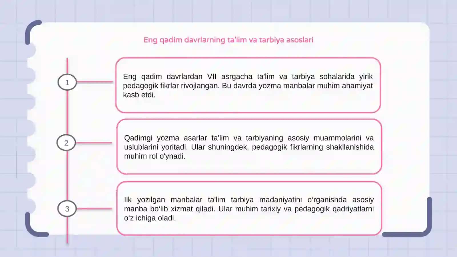 Ta'lim va tarbiya asoslari 3
