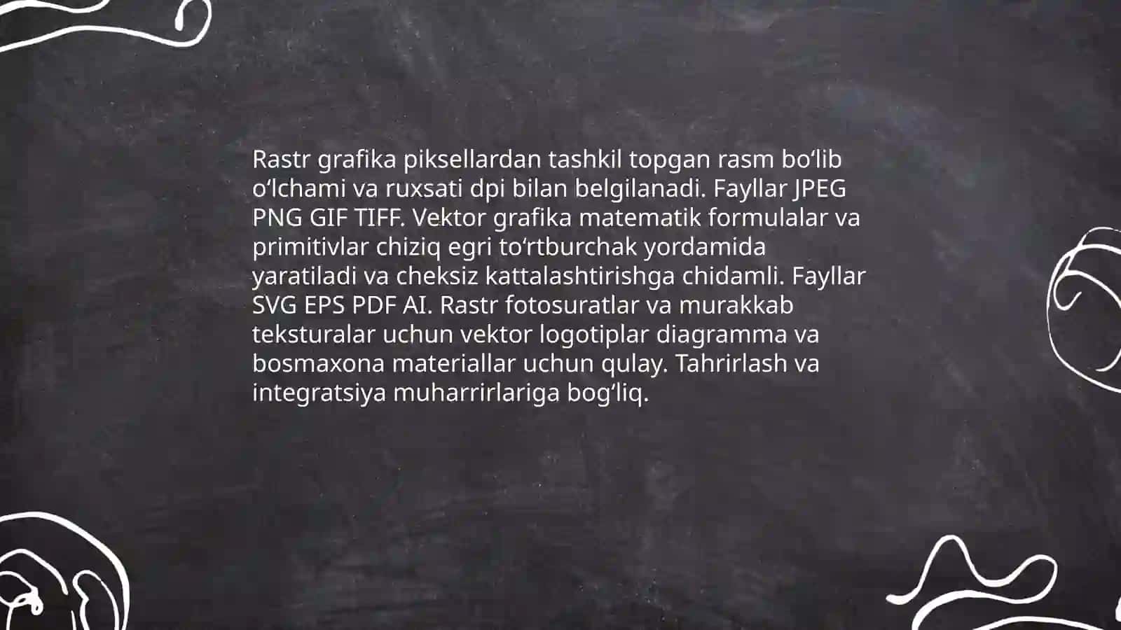 Rastrli va vektorli grafik muharrirlari va ular bilan ishlash 3