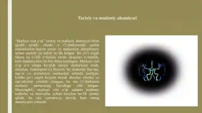Markaziy vint o‘qi. 3