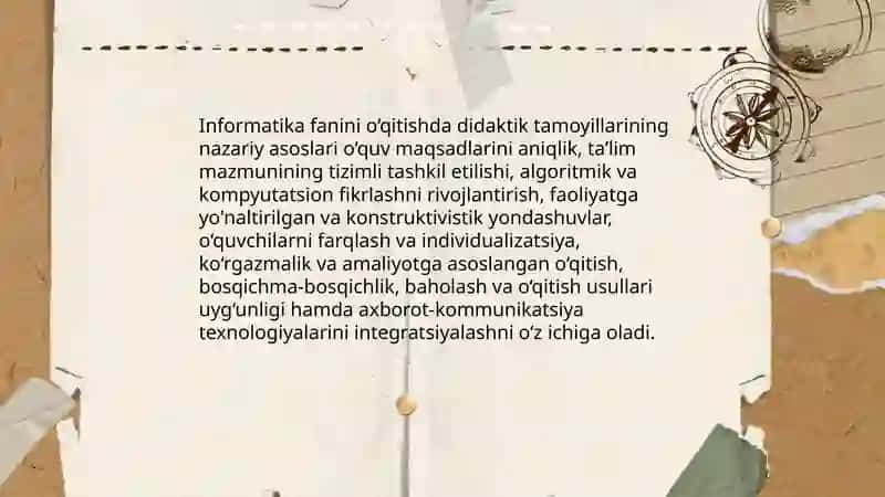 Informatika fanlarini o‘qitishda didaktik tamoyillardan foydalanish 3