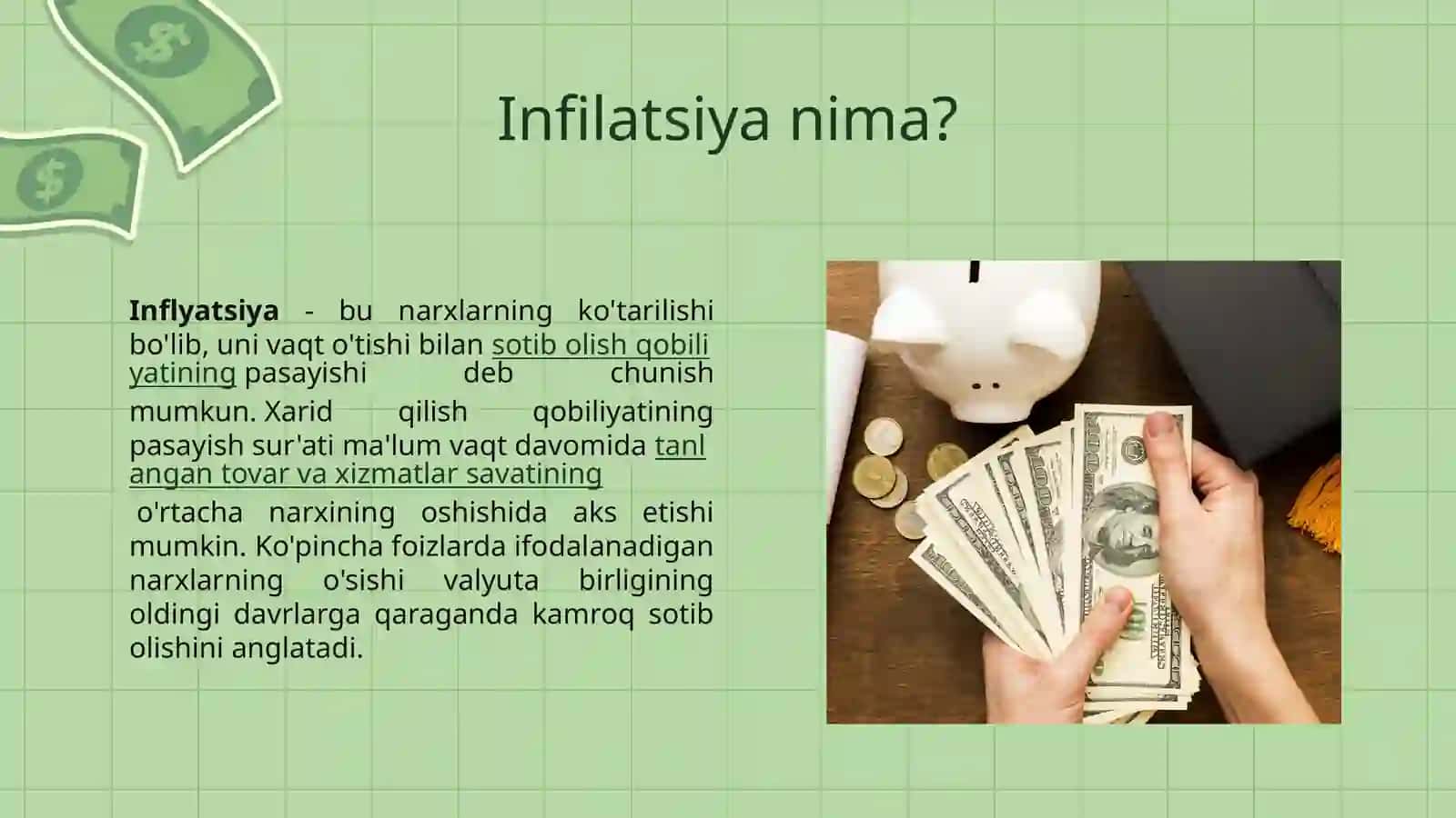INFLYATSIYA VA AKSINFLYATSIYAGA QARSHI SIYOSAT 3