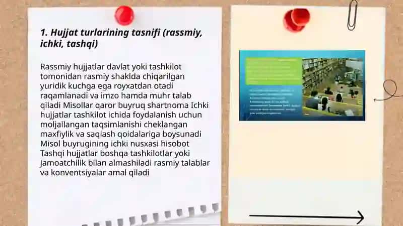 Hujjat turlari va ish yuritish asoslari 3