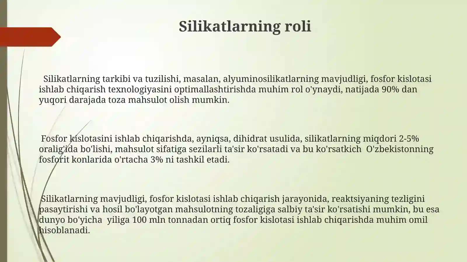 Dihidrat Metodi Yordamida Fosfat Kislotasini Ishlab Chiqarish 3
