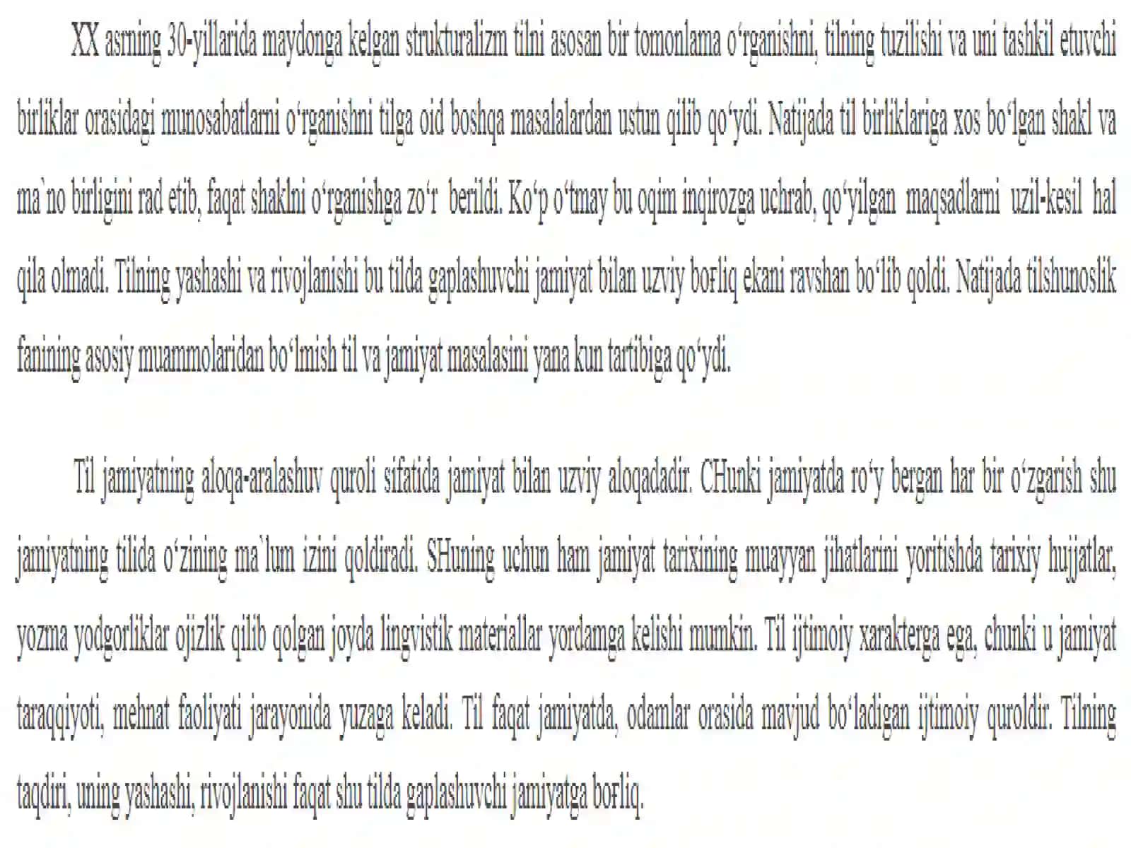 Til ijtimoiy doim o'zgarib rivojlanib turuvchi hodisadir 3