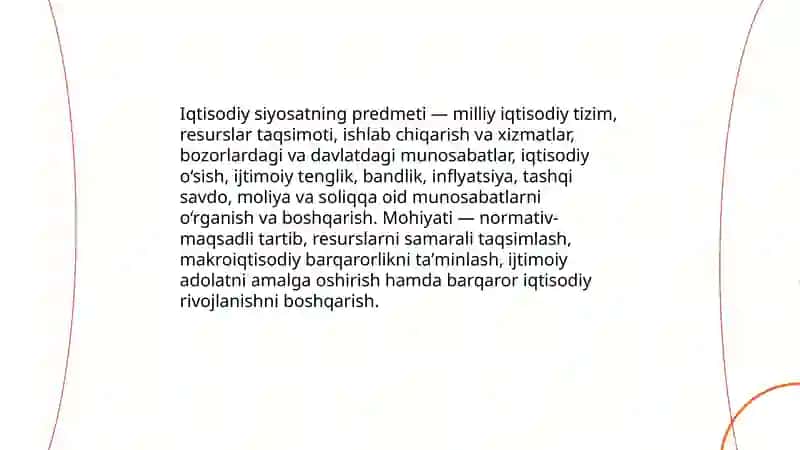 Iqtisodiy siyosatning predmeti va vazifalari 3