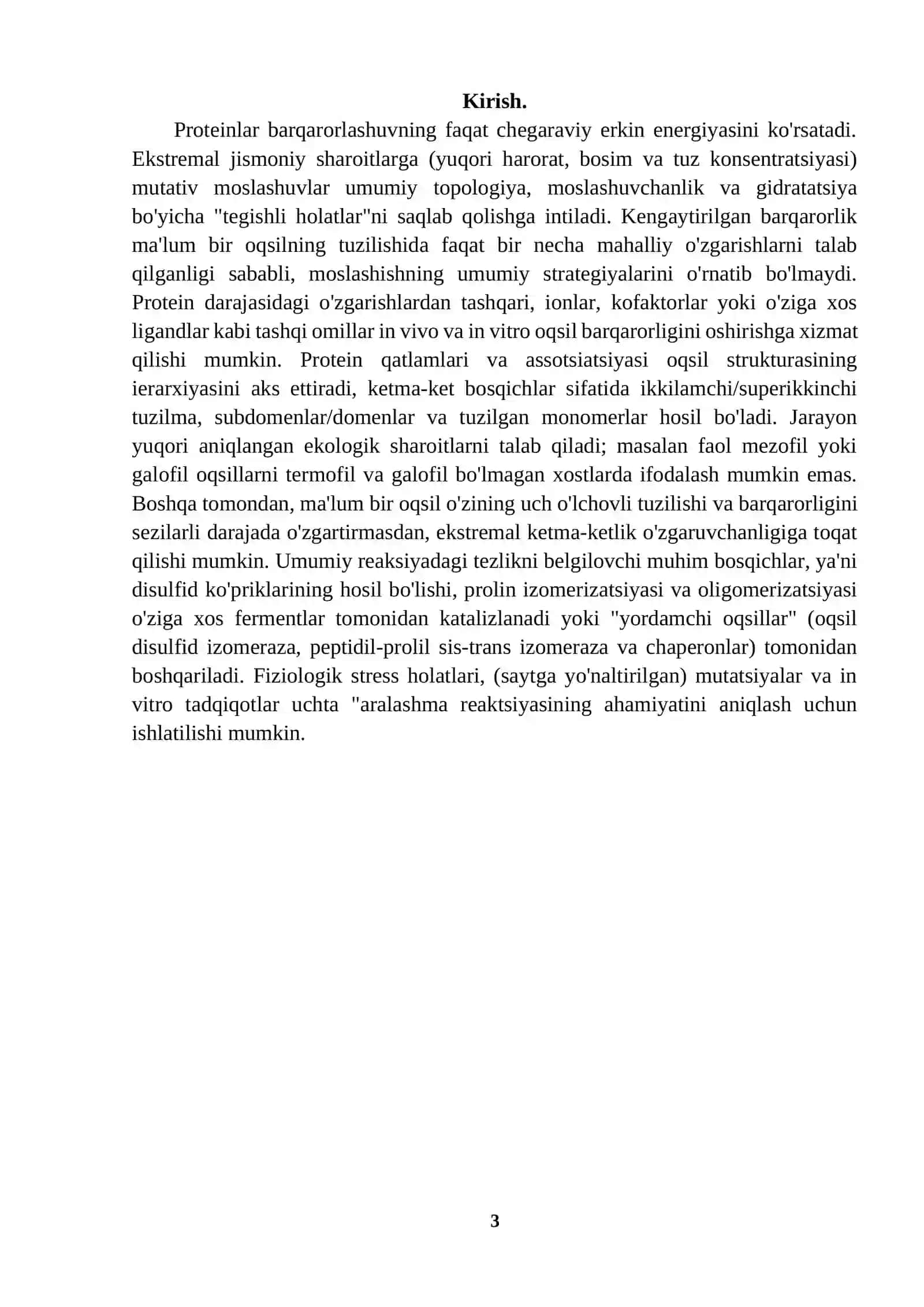 KURS ISHI: BARQARORLIK VA OQSILLAR FOLDING 3