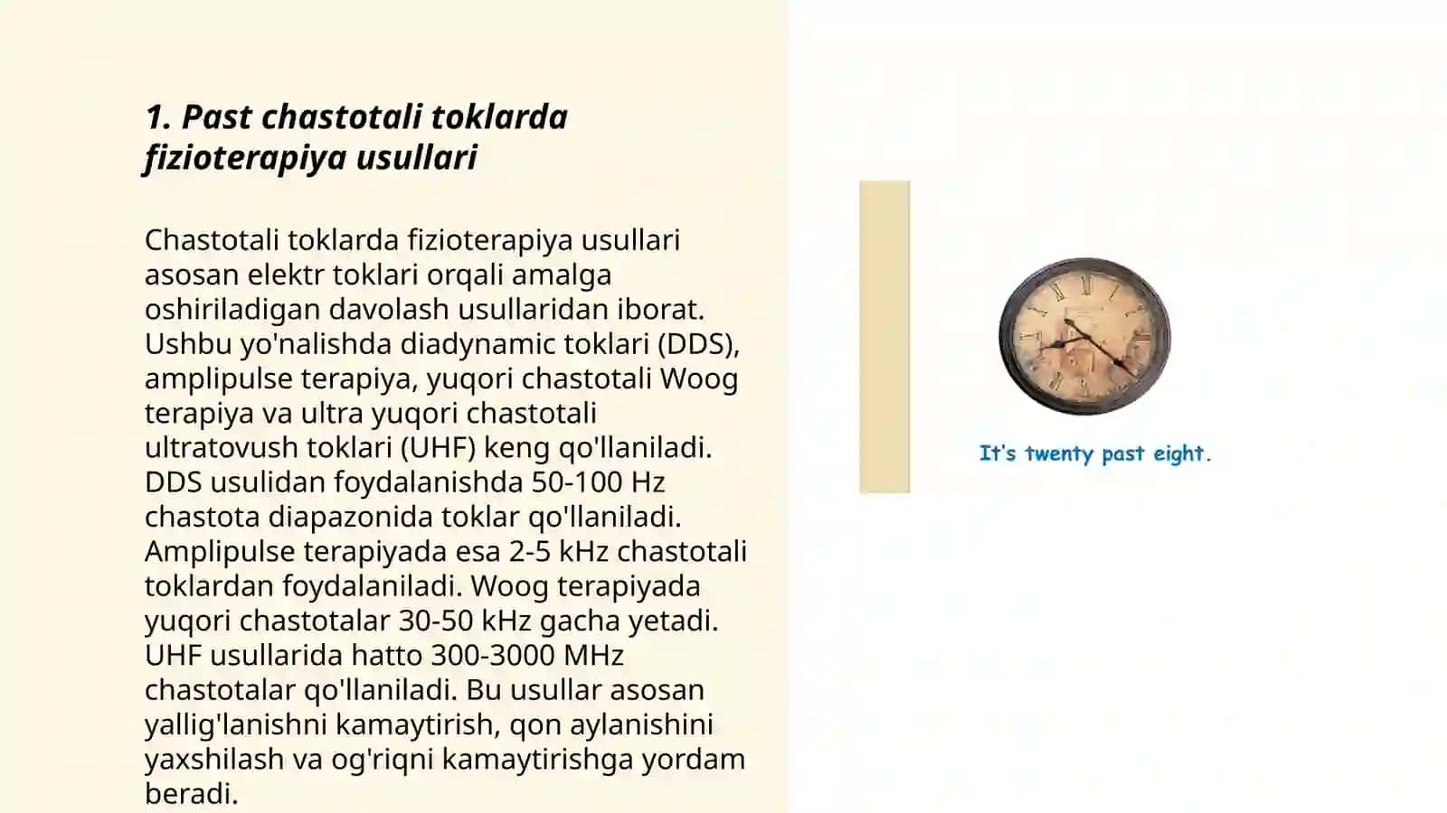 Past va yuqori chastotali toklarda ishlovchi fizioterapevtik apparatlar bilan odam organizmiga ta'sir qilishning fizik asoslari 3