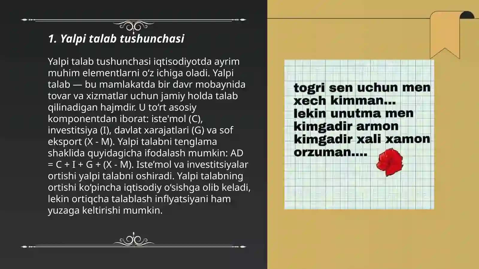 Yalpi taklif, uning tarkibi va unga ta’sir qiluvchi omillar 3