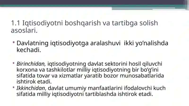 Iqtisodiyotni Davlat Tomonidan Boshqarishning Nazariy Asoslari 3