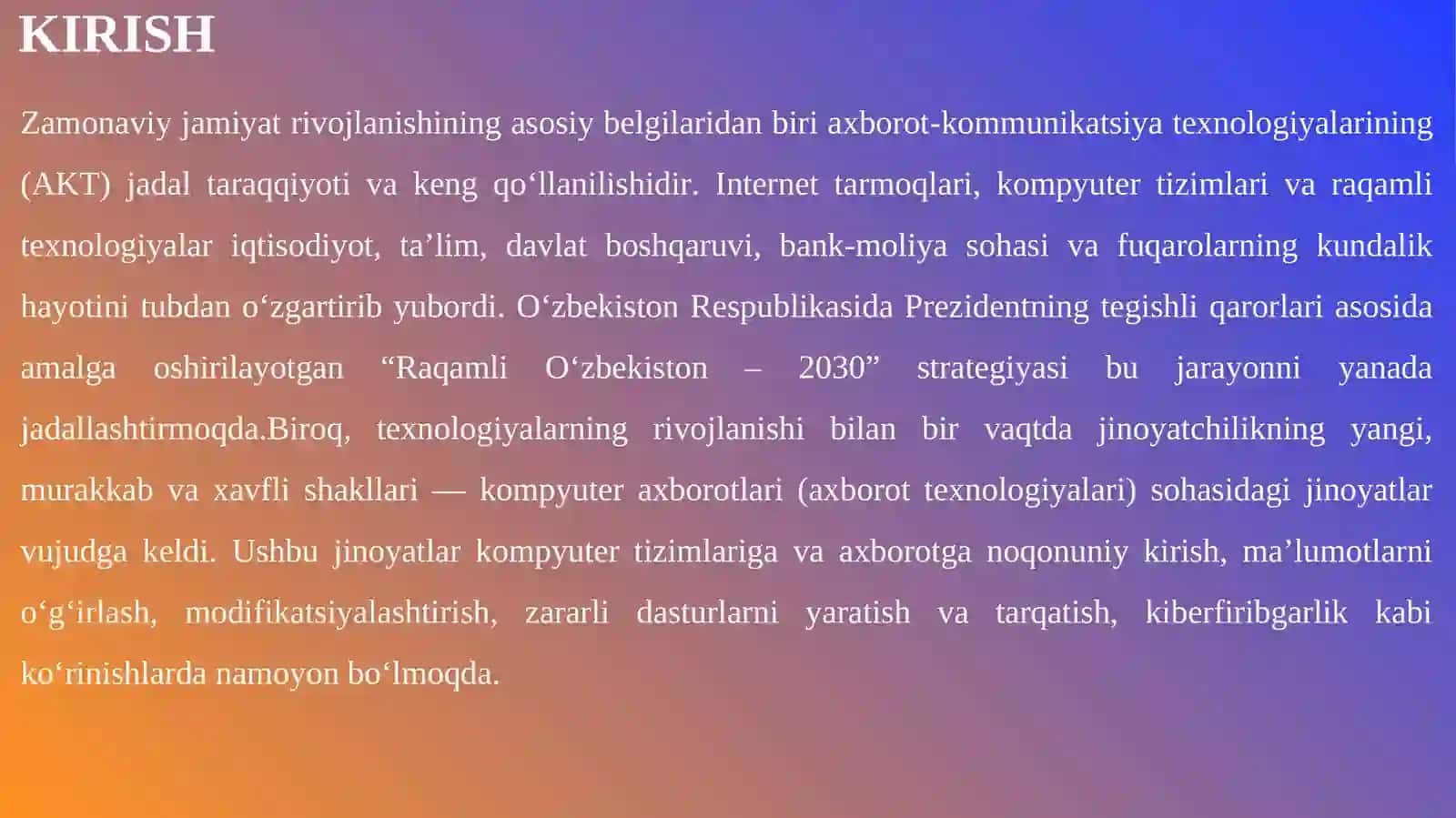 Kompyuter axborotlari sohasidagi jinoyatlar huquqiy tahlili 3